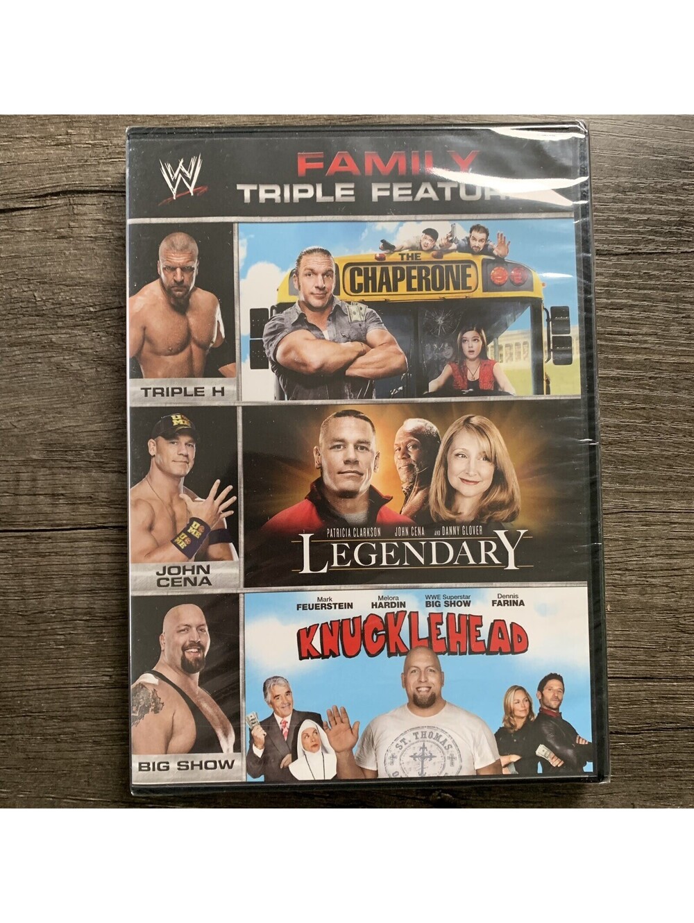 The Chaperone, Legendary & Knucklehead WWE FAMILY TRIPLE FEATURE (DVD) BRAND NEW